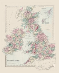 British Isles - 1878 O.W. Gray - USA Atlases - Europe & The World