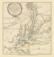 New York City Area 1776 - Holland - Old Map Reprint