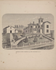 Residence of John Robertson, New York 1867 - Old Town Map Reprint - Chautauqua Co. Atlas