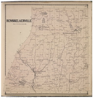 Rensselaerville, Albany Co., New York 1866 - Old Town Map Reprint - Albany & Schenectady Cos. Atlas
