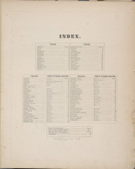 Index, New York 1873 - Old Town Map Reprint - Steuben Co. Atlas 1
