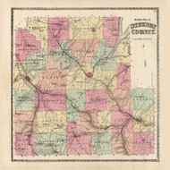 Steuben County, New York 1873 - Old Town Map Reprint - Steuben Co. Atlas 13