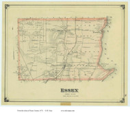 Essex, New York 1876 - Old Town Map Reprint - Essex Co. Atlas