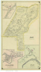 Jay, New York 1876 - Old Town Map Reprint - Essex Co. Atlas