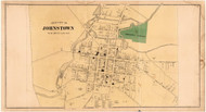 Johnstown City, Fulton Co. New York 1868 - Old Town Map Reprint - Montgomery & Fulton Cos. Atlas