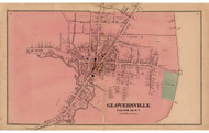 Gloversville, Fulton Co. New York 1868 - Old Town Map Reprint - Montgomery & Fulton Cos. Atlas
