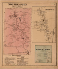 Northhampton, Fulton Co. New York 1868 - Old Town Map Reprint - Montgomery & Fulton Cos. Atlas