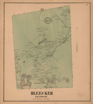 Bleecker, Fulton Co. New York 1868 - Old Town Map Reprint - Montgomery & Fulton Cos. Atlas