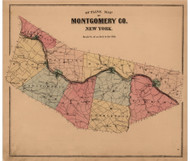 Montgomery County, Montgomery Co. New York 1868 - Old Town Map Reprint - Montgomery & Fulton Cos. Atlas