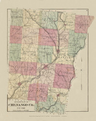 Chenango County, New York 1875 - Old Town Map Reprint - Chenango Co. Atlas 9