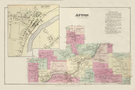 Afton, New York 1875 - Old Town Map Reprint - Chenango Co. Atlas 13