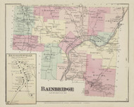 Bainbridge, New York 1875 - Old Town Map Reprint - Chenango Co. Atlas 15