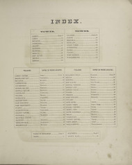 Index, New York 1867 - Old Town Map Reprint - Oswego Co.
