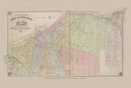 Map of a Part of the City of Buffalo Showing the Location of the Principal Public Buildings, New York 1866 - Old Town Map Reprint - Erie Co. Atlas