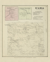 Elma, New York 1866 - Old Town Map Reprint - Erie Co. Atlas