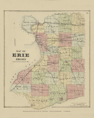 Erie County, New York 1866 - Old Town Map Reprint - Erie Co. Atlas 83