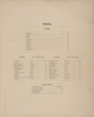 Index, New York 1874 - Old Town Map Reprint - Wayne Co. Atlas