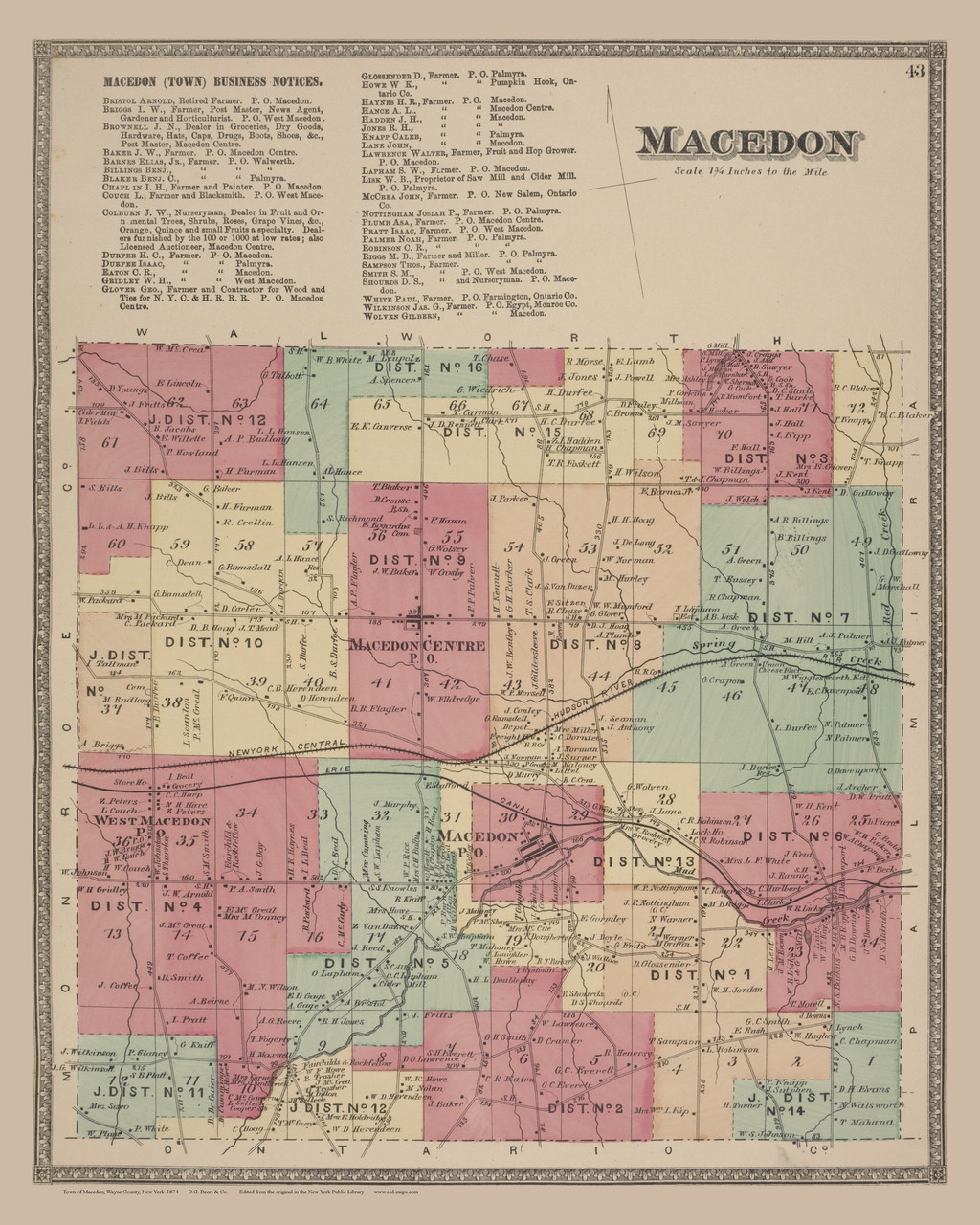 Town Of Macedon Ny Zoning Map At Regena Rudolph Blog 43 Macedon 1874 16x20 Web 
