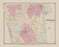 Ancram, New York 1873 - Old Town Map Reprint - Columbia Co. Atlas