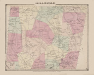 Hillsdale, New York 1873 - Old Town Map Reprint - Columbia Co. Atlas