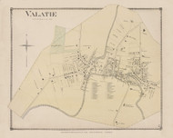 Valatie Village, New York 1873 - Old Town Map Reprint - Columbia Co. Atlas