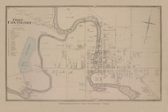 Fort Covington Village, New York 1876 - Old Town Map Reprint - Franklin Co. Atlas