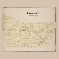 Carlisle, New York 1866 - Old Town Map Reprint - Schoharie Co. Atlas