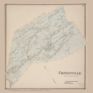 Conesville, New York 1866 - Old Town Map Reprint - Schoharie Co. Atlas