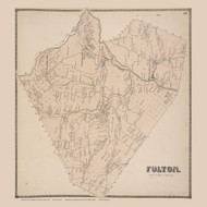 Fulton, New York 1866 - Old Town Map Reprint - Schoharie Co. Atlas