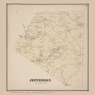 Jefferson, New York 1866 - Old Town Map Reprint - Schoharie Co. Atlas