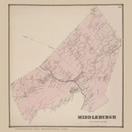 Middleburgh, New York 1866 - Old Town Map Reprint - Schoharie Co. Atlas