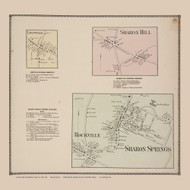 Leesville, Sharon Hill, Rockville and Sharon Springs Villages, New York 1866 - Old Town Map Reprint - Schoharie Co. Atlas