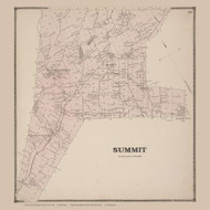 Summit, New York 1866 - Old Town Map Reprint - Schoharie Co. Atlas