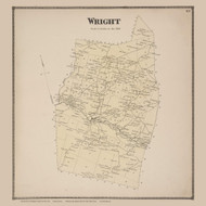 Wright, New York 1866 - Old Town Map Reprint - Schoharie Co. Atlas