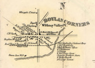 Boylan Corners Village, New York 1856 Old Town Map Custom Print - Allegany Co.