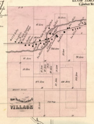 New Hudson Lumber Co Village, New York 1856 Old Town Map Custom Print - Allegany Co.