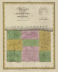 Orleans County New York 1829 - Burr State Atlas