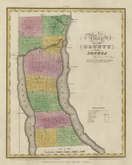 Seneca County New York 1829 - Burr State Atlas