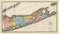 Suffolk County New York 1829 - Burr State Atlas
