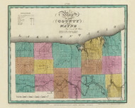 Wayne County New York 1829 - Burr State Atlas