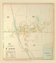Cato Village, New York 1904 - Old Town Map Reprint - Cayuga Co. Atlas