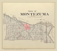 Montezuma, New York 1904 - Old Town Map Reprint - Cayuga Co. Atlas