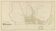 North Moravia Village, New York 1904 - Old Town Map Reprint - Cayuga Co. Atlas