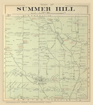 Summer Hill, New York 1904 - Old Town Map Reprint - Cayuga Co. Atlas