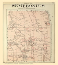 Sempronius, New York 1904 - Old Town Map Reprint - Cayuga Co. Atlas