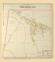 Meridian, New York 1904 - Old Town Map Reprint - Cayuga Co. Atlas