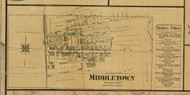 Middletown Village - St. Georges, Delaware 1881 Old Town Map Custom Print - New Castle Co.