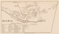 Riverhead Village, New York 1858 Old Town Map Custom Print - Suffolk Co.
