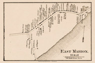 East Marion, New York 1858 Old Town Map Custom Print - Suffolk Co.