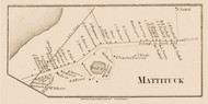 Mattituck, New York 1858 Old Town Map Custom Print - Suffolk Co.